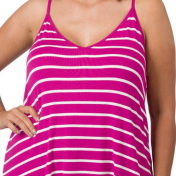 FRONT & BACK REVERSIBLE SPAGHETTI CAMI - Picture 2 of 4